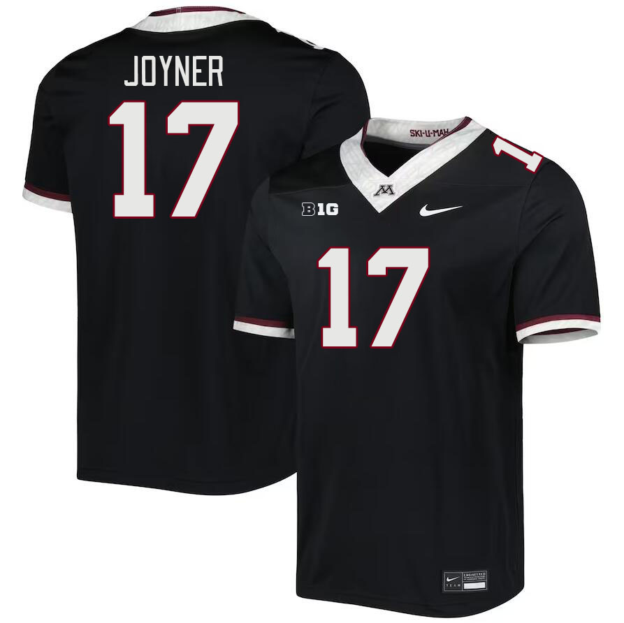 Men #17 Jah Joyner Minnesota Golden Gophers College Football Jerseys Stitched-Black